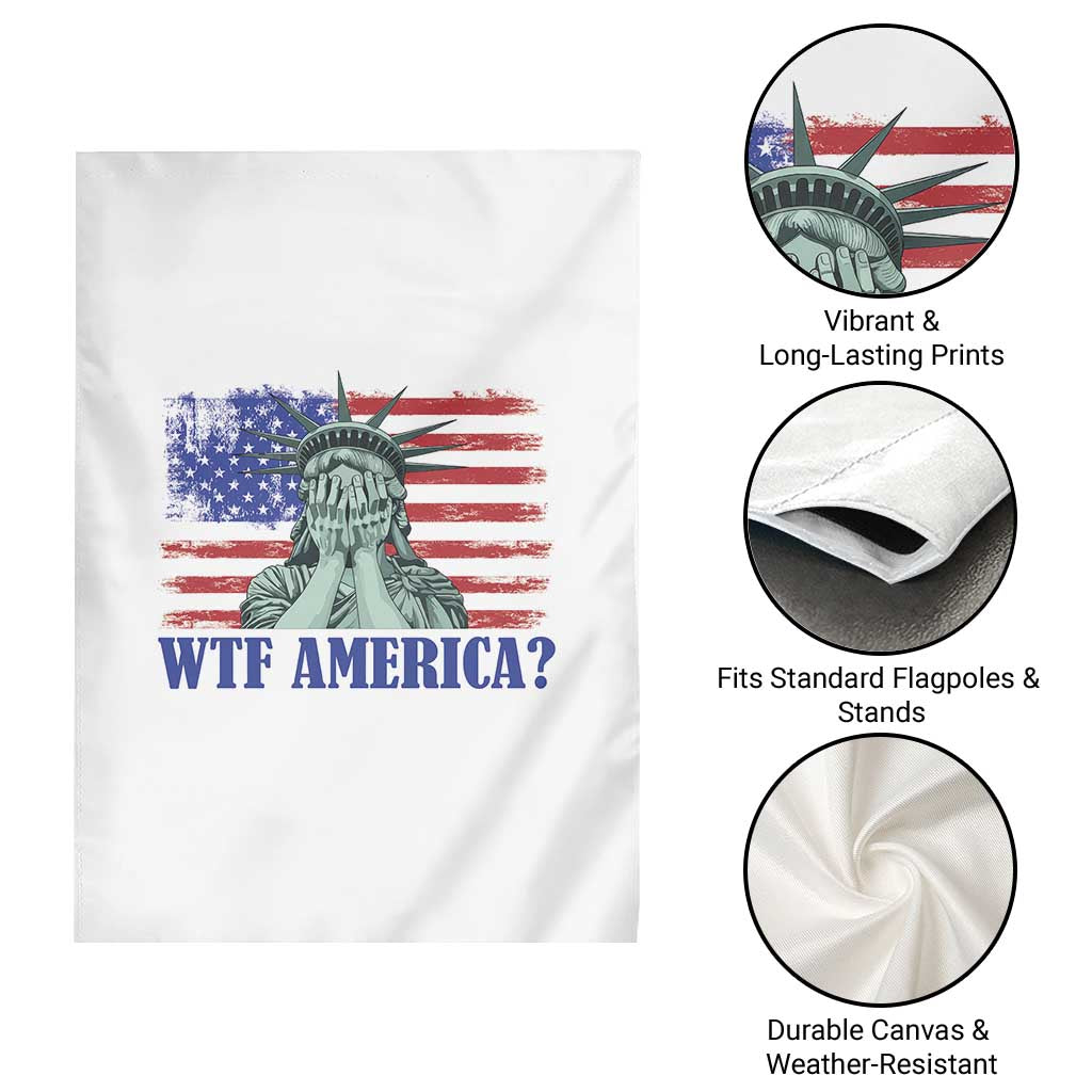 Funny American Garden Flag Statue of Liberty WTF USA Freedom Satire TS14 Print Your Wear