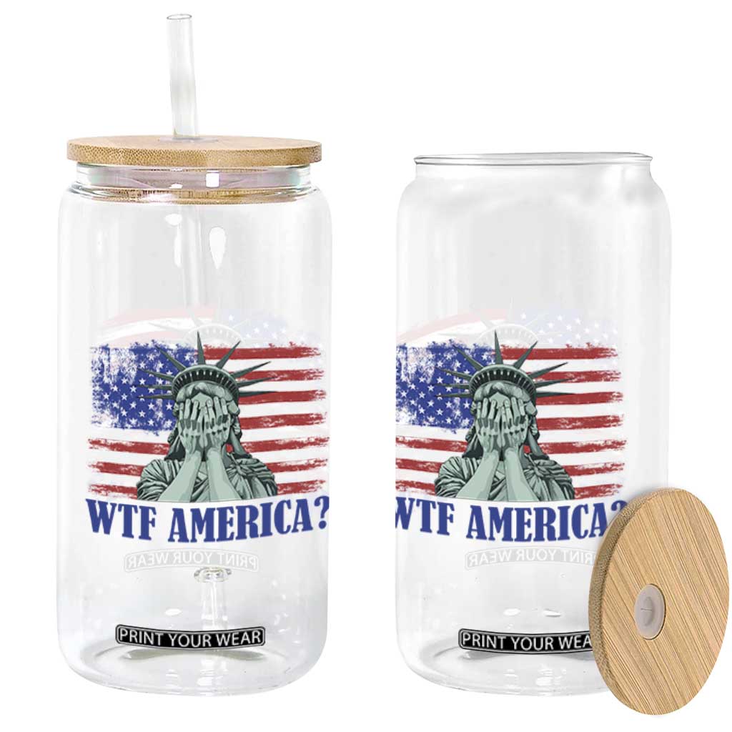 Funny American Glass Can Statue of Liberty WTF USA Freedom Satire TS14 Print Your Wear