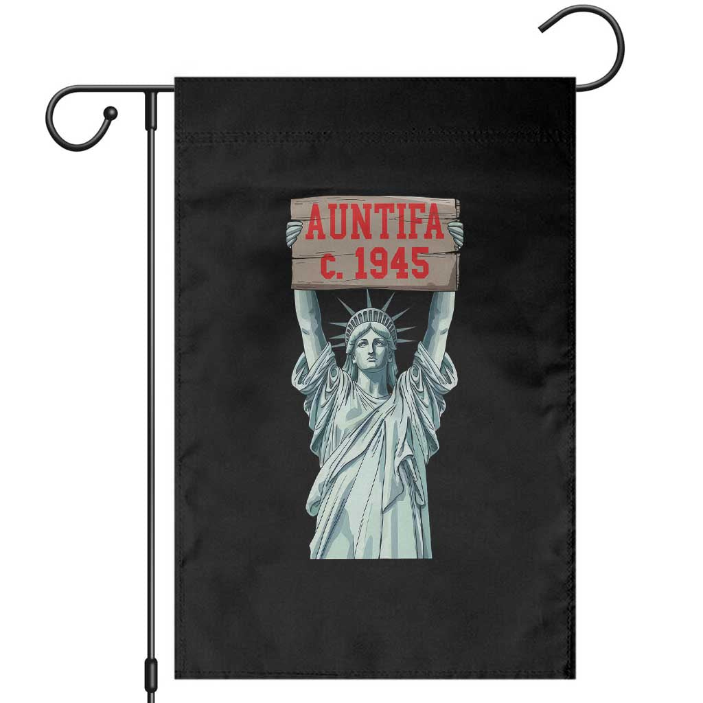 Antifa Fascism Garden Flag Statue of Liberty Anti Fascism Patriotic TS14 Black Print Your Wear