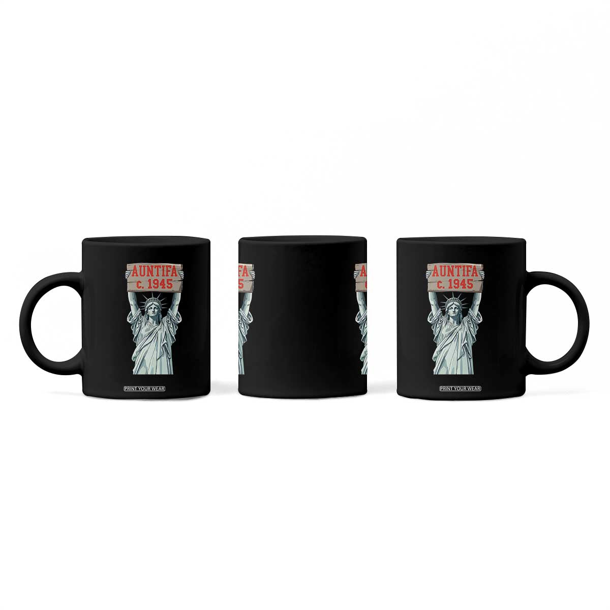 Antifa Fascism Coffee Mug Statue of Liberty Anti Fascism Patriotic TS14 Print Your Wear