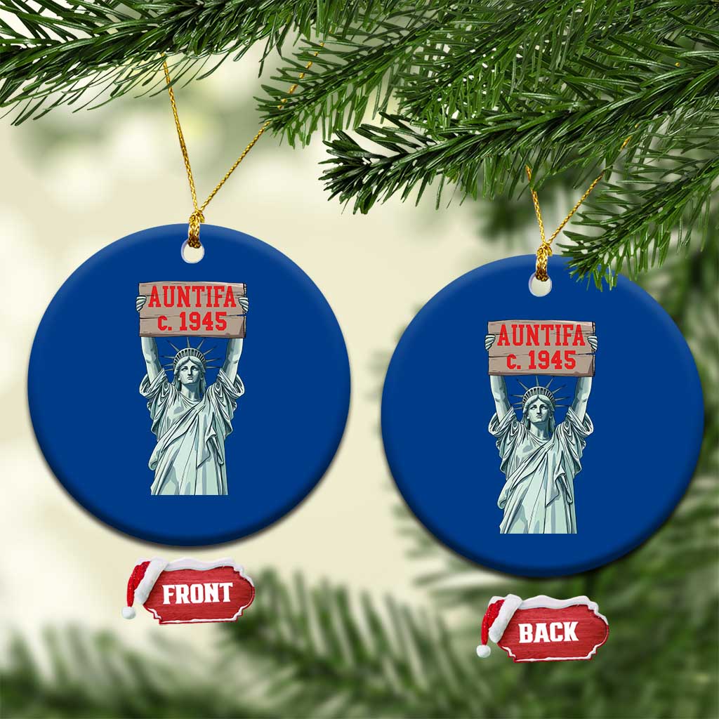 Antifa Fascism Ceramic Ornament Statue of Liberty Anti Fascism Patriotic TS14 1pc Blue Print Your Wear