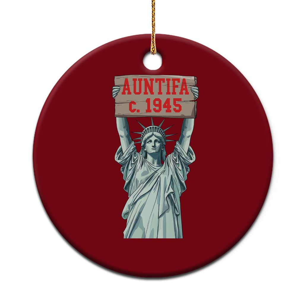 Antifa Fascism Ceramic Ornament Statue of Liberty Anti Fascism Patriotic TS14 1pc Red Print Your Wear