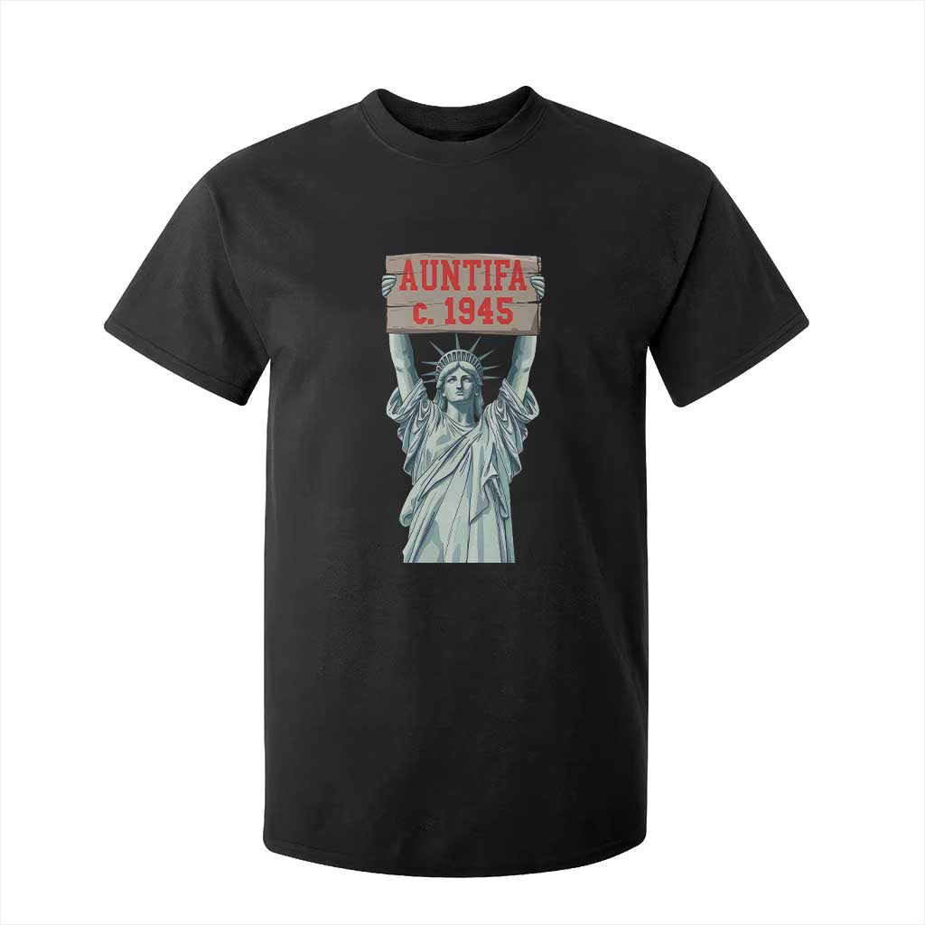 Antifa Fascism T Shirt For Kid Statue of Liberty Anti Fascism Patriotic TS14 Black Print Your Wear