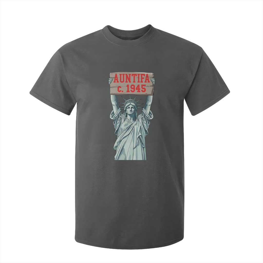 Antifa Fascism T Shirt For Kid Statue of Liberty Anti Fascism Patriotic TS14 Dark Heather Print Your Wear
