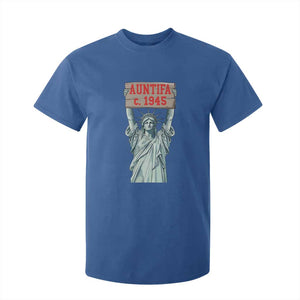 Antifa Fascism T Shirt For Kid Statue of Liberty Anti Fascism Patriotic TS14 Royal Blue Print Your Wear