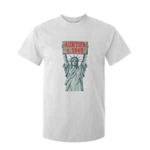 Antifa Fascism T Shirt For Kid Statue of Liberty Anti Fascism Patriotic TS14 White Print Your Wear
