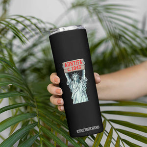 Antifa Fascism Skinny Tumbler Statue of Liberty Anti Fascism Patriotic TS14 Print Your Wear