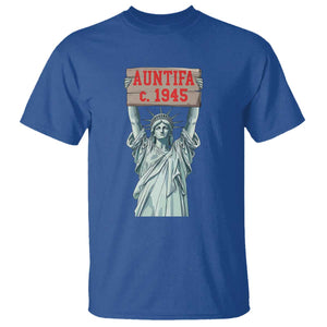 Antifa Fascism T Shirt Statue of Liberty Anti Fascism Patriotic TS14 Royal Blue Print Your Wear