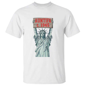 Antifa Fascism T Shirt Statue of Liberty Anti Fascism Patriotic TS14 White Print Your Wear