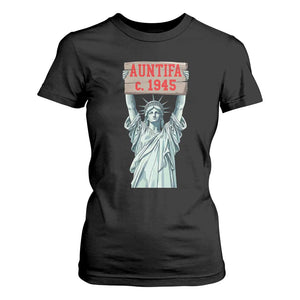 Antifa Fascism T Shirt For Women Statue of Liberty Anti Fascism Patriotic TS14 Black Print Your Wear