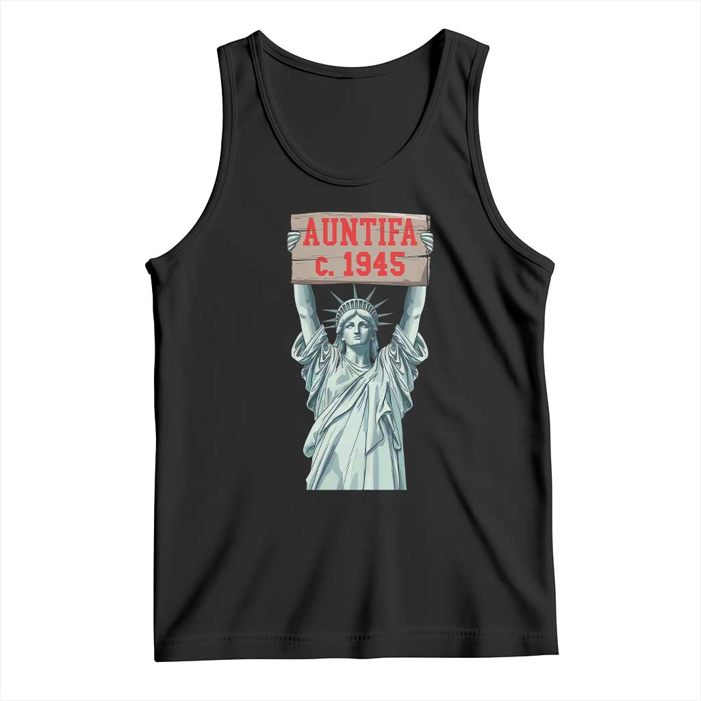 Antifa Fascism Tank Top Statue of Liberty Anti Fascism Patriotic TS14 Black Print Your Wear