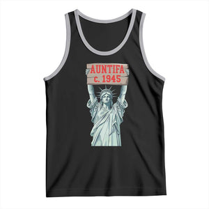 Antifa Fascism Tank Top Statue of Liberty Anti Fascism Patriotic TS14 Black Athletic Heather Print Your Wear