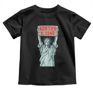 Antifa Fascism Toddler T Shirt Statue of Liberty Anti Fascism Patriotic TS14 Black Print Your Wear