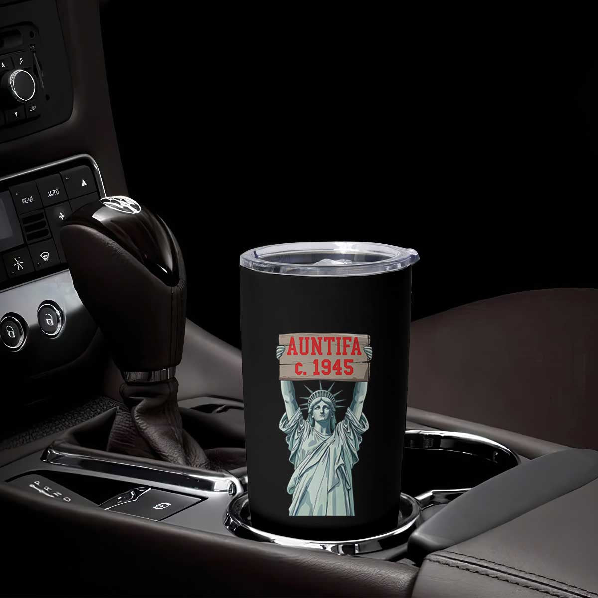 Antifa Fascism Tumbler Cup Statue of Liberty Anti Fascism Patriotic TS14 Print Your Wear