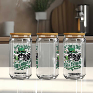 Funny St Patricks Day Raccoon Drinking Beer Glass Can If I Shenan Once I'll Shenanigan TS14 Print Your Wear