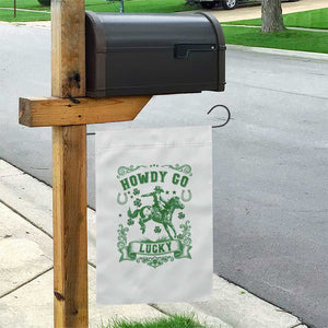 Cowboy St Patrick's Day Garden Flag Howdy Go Lucky TS14 Print Your Wear