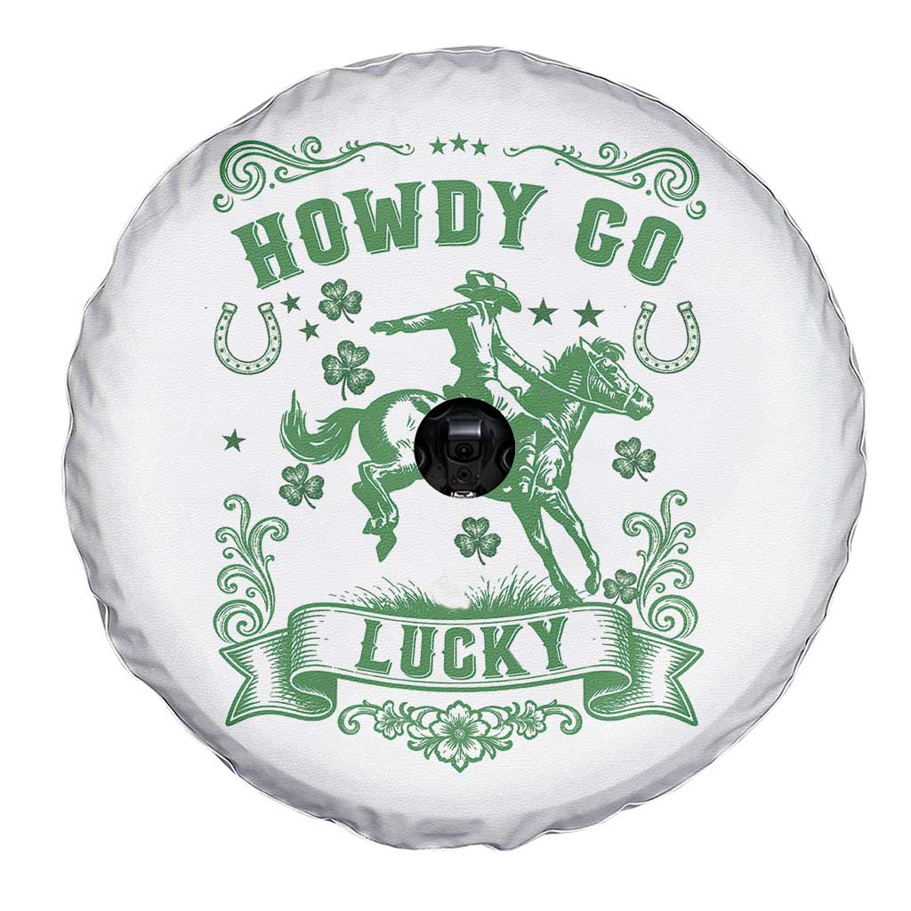 Cowboy St Patrick's Day Spare Tire Cover Howdy Go Lucky TS14 Print Your Wear