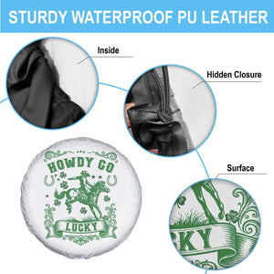 Cowboy St Patrick's Day Spare Tire Cover Howdy Go Lucky TS14 Print Your Wear