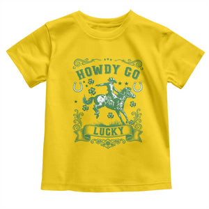 Cowboy St Patrick's Day Toddler T Shirt Howdy Go Lucky TS14 Daisy Print Your Wear
