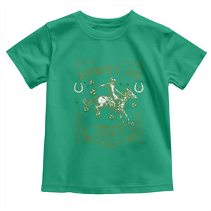 Cowboy St Patrick's Day Toddler T Shirt Howdy Go Lucky TS14 Irish Green Print Your Wear