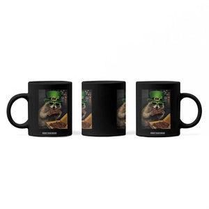 Funny Raccoon St Patrick's Day Coffee Mug Raccoon Eating Corned Beef Meme TS14 Print Your Wear