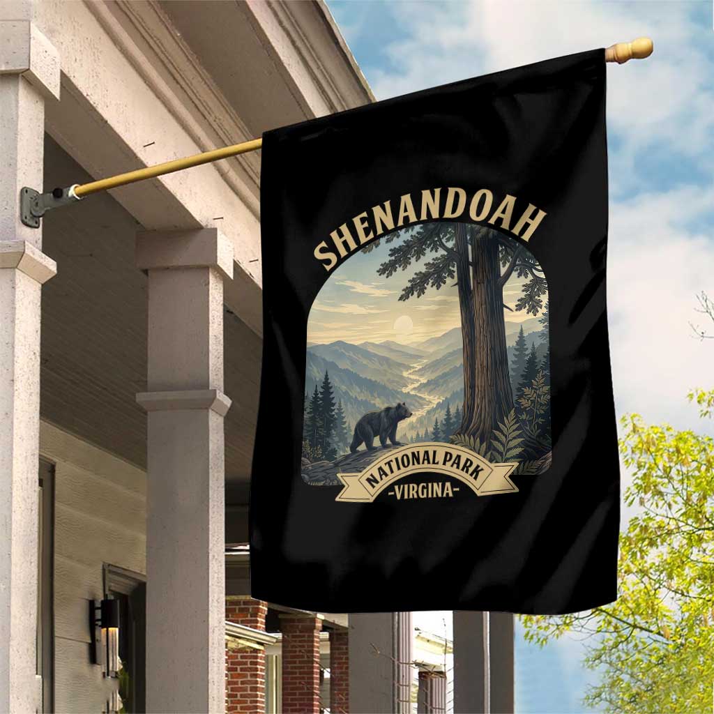 Shenandoah National Park Garden Flag Vintage Virginia Nature Mountain Bear TS14 Print Your Wear