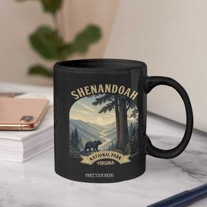 Shenandoah National Park Coffee Mug Vintage Virginia Nature Mountain Bear TS14 Print Your Wear
