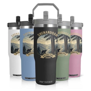 Shenandoah National Park Flip Straw Tumbler Vintage Virginia Nature Mountain Bear TS14 Print Your Wear