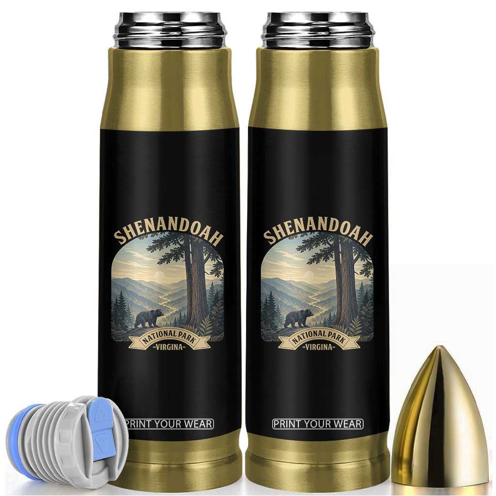 Shenandoah National Park Bullet Tumbler Vintage Virginia Nature Mountain Bear TS14 Black Print Your Wear