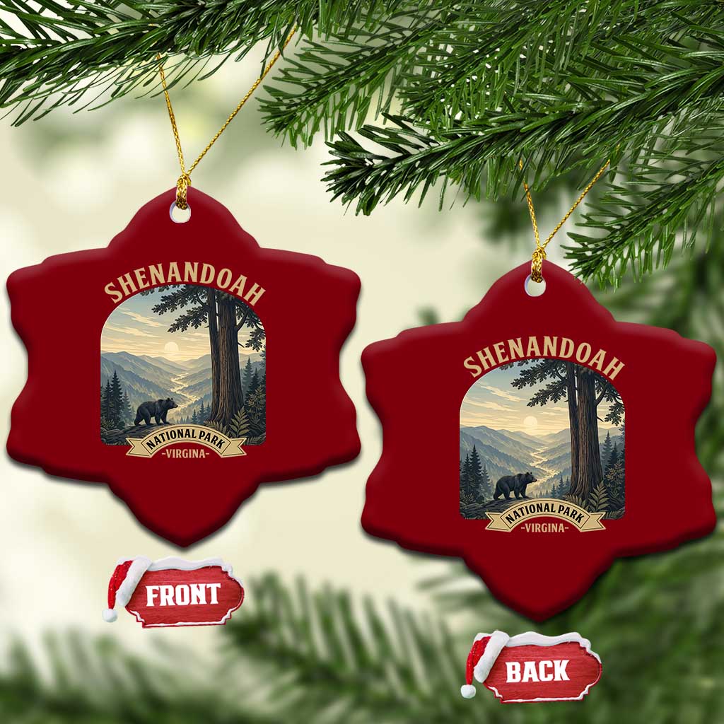 Shenandoah National Park Ceramic Ornament Vintage Virginia Nature Mountain Bear TS14 Print Your Wear