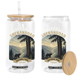 Shenandoah National Park Glass Can Vintage Virginia Nature Mountain Bear TS14 Print Your Wear