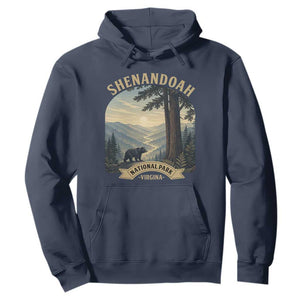 Shenandoah National Park Hoodie Vintage Virginia Nature Mountain Bear TS14 Navy Print Your Wear