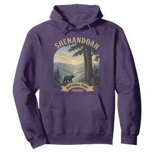 Shenandoah National Park Hoodie Vintage Virginia Nature Mountain Bear TS14 Purple Print Your Wear