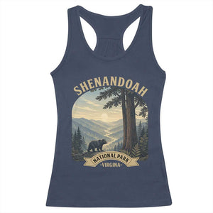 Shenandoah National Park Racerback Tank Top Vintage Virginia Nature Mountain Bear TS14 Navy Print Your Wear
