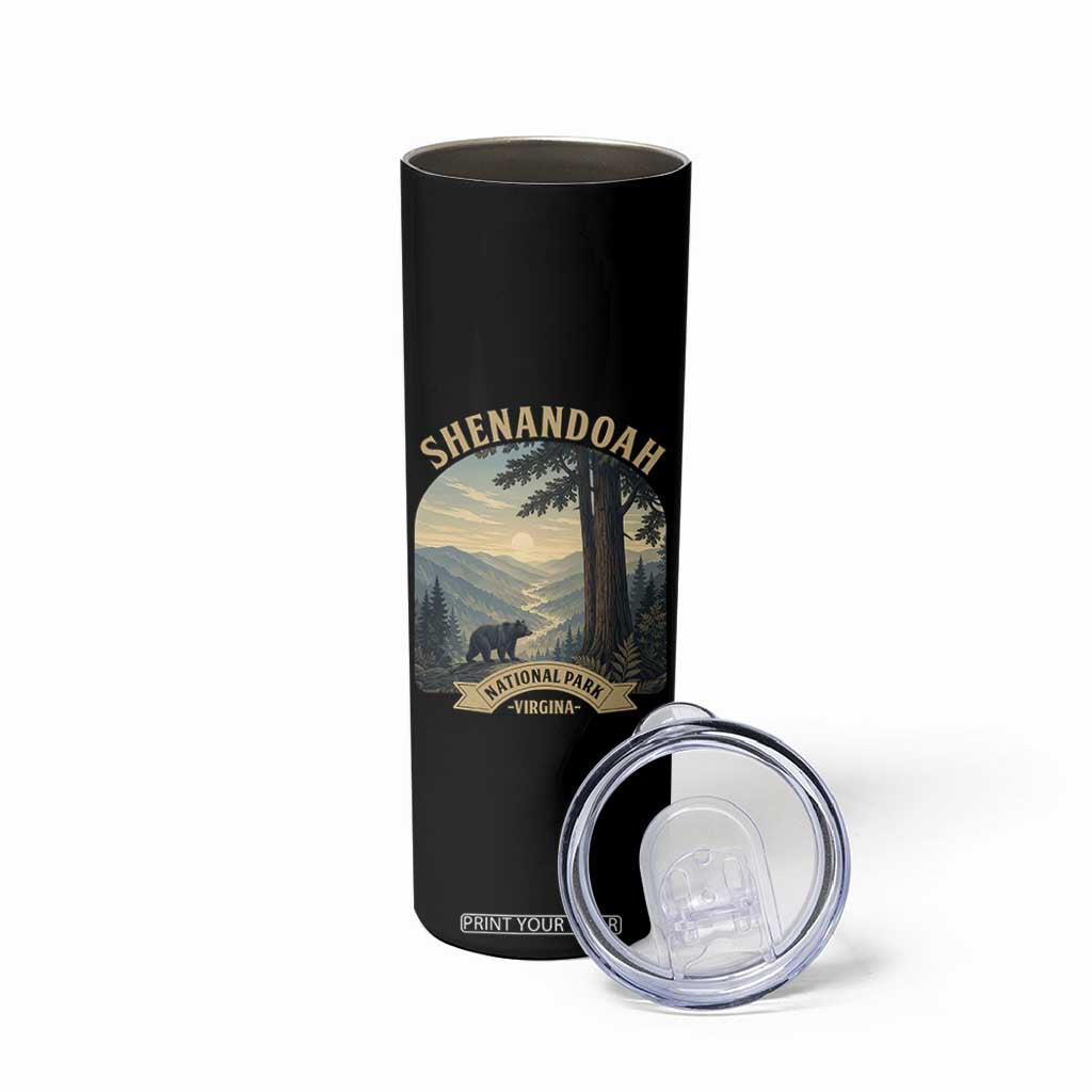 Shenandoah National Park Skinny Tumbler Vintage Virginia Nature Mountain Bear TS14 Print Your Wear