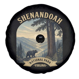 Shenandoah National Park Spare Tire Cover Vintage Virginia Nature Mountain Bear TS14 Print Your Wear