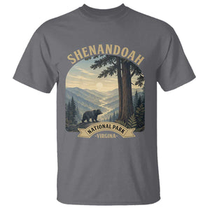 Shenandoah National Park T Shirt Vintage Virginia Nature Mountain Bear TS14 Charcoal Print Your Wear