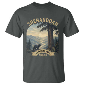 Shenandoah National Park T Shirt Vintage Virginia Nature Mountain Bear TS14 Dark Heather Print Your Wear