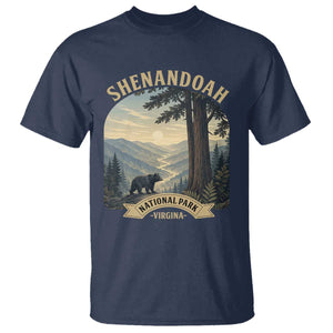 Shenandoah National Park T Shirt Vintage Virginia Nature Mountain Bear TS14 Navy Print Your Wear