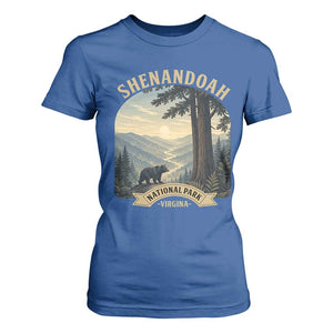 Shenandoah National Park T Shirt For Women Vintage Virginia Nature Mountain Bear TS14 Royal Blue Print Your Wear
