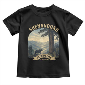 Shenandoah National Park Toddler T Shirt Vintage Virginia Nature Mountain Bear TS14 Black Print Your Wear