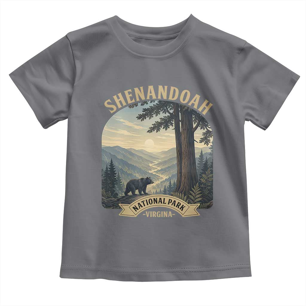 Shenandoah National Park Toddler T Shirt Vintage Virginia Nature Mountain Bear TS14 Charcoal Print Your Wear