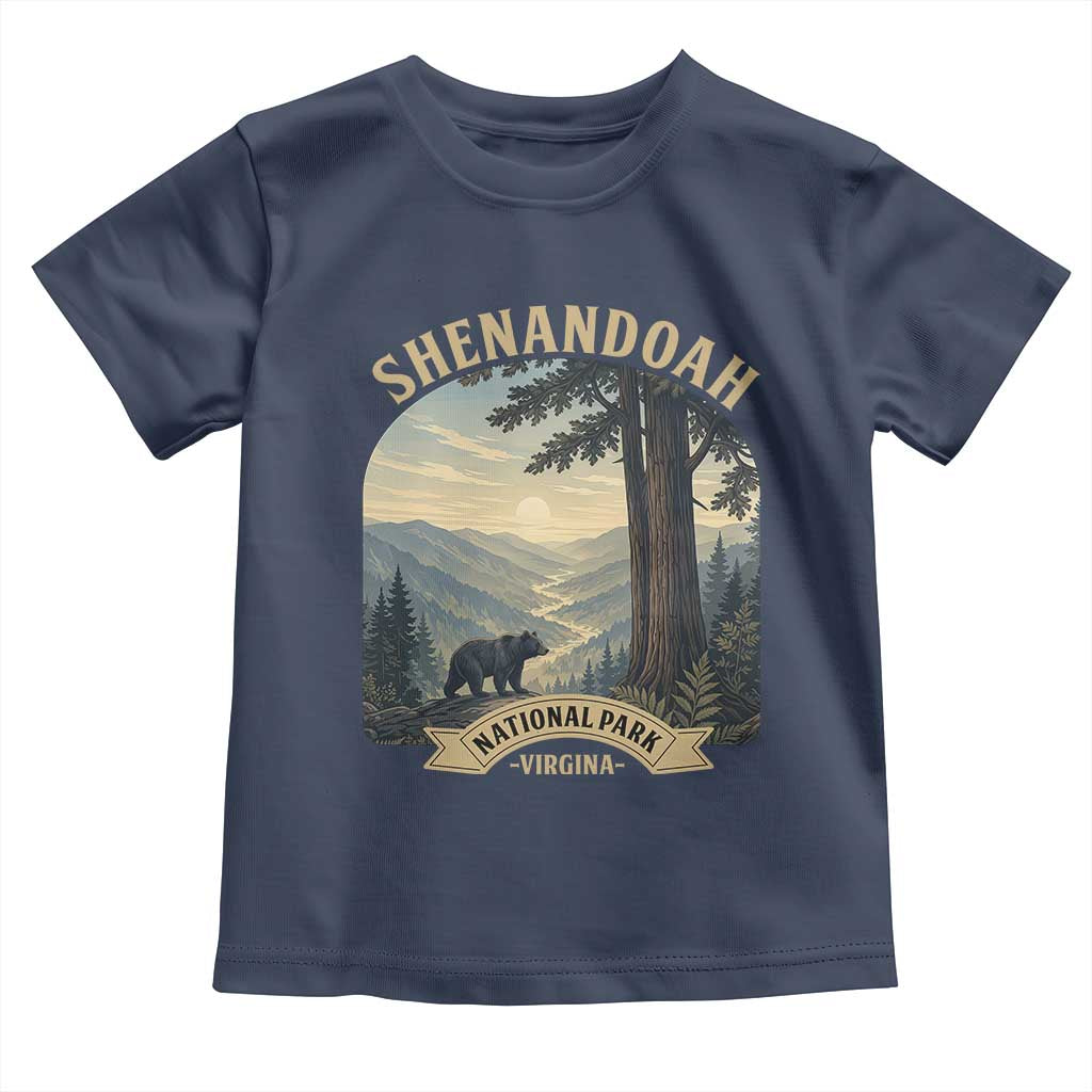 Shenandoah National Park Toddler T Shirt Vintage Virginia Nature Mountain Bear TS14 Navy Print Your Wear