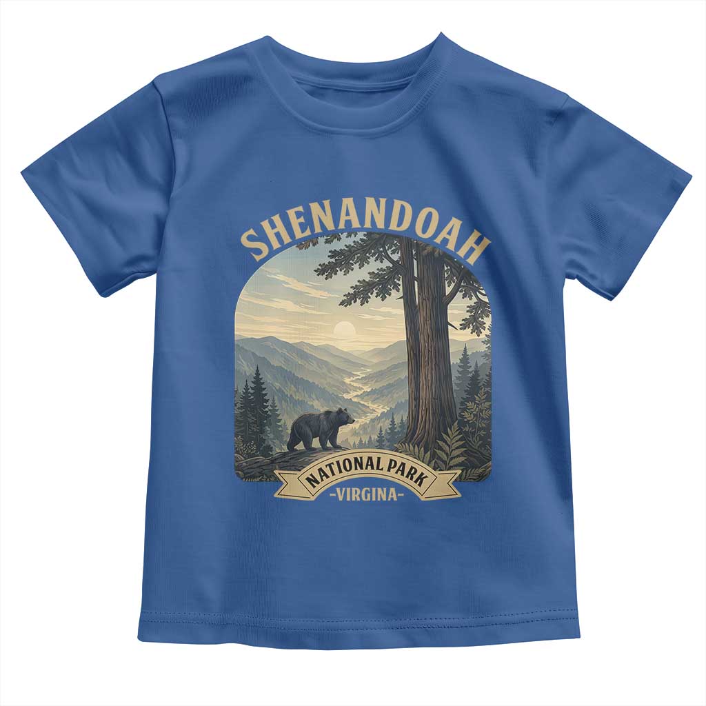 Shenandoah National Park Toddler T Shirt Vintage Virginia Nature Mountain Bear TS14 Royal Blue Print Your Wear