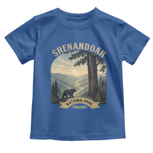 Shenandoah National Park Toddler T Shirt Vintage Virginia Nature Mountain Bear TS14 Royal Blue Print Your Wear