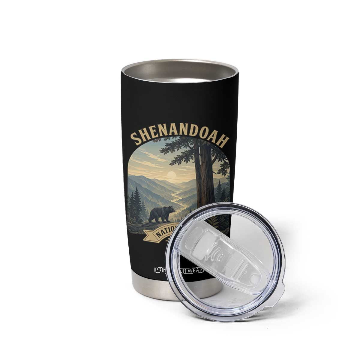 Shenandoah National Park Tumbler Cup Vintage Virginia Nature Mountain Bear TS14 Print Your Wear