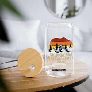 Shenandoah National Park Glass Can Vintage Virginia Mountains Bear TS14 Print Your Wear