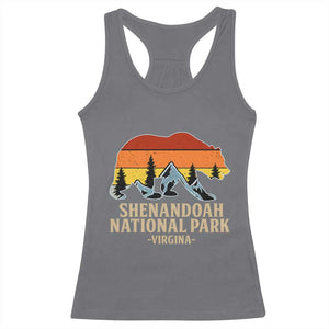Shenandoah National Park Racerback Tank Top Vintage Virginia Mountains Bear TS14 Charcoal Print Your Wear