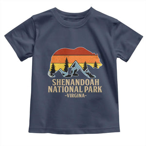 Shenandoah National Park Toddler T Shirt Vintage Virginia Mountains Bear TS14 Navy Print Your Wear
