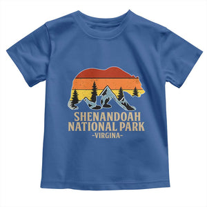 Shenandoah National Park Toddler T Shirt Vintage Virginia Mountains Bear TS14 Royal Blue Print Your Wear